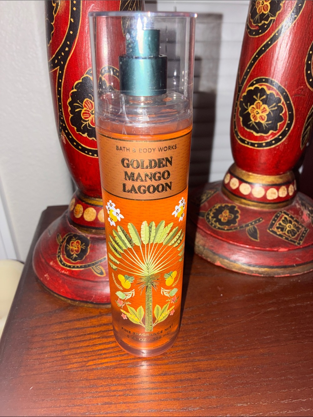Bath & Body Works Golden Mango Lagoon Fine Fragrance Mist - Orange and Green